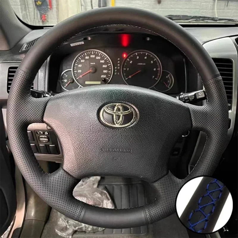 DIY Car Steering Wheel Cover Microfiber Leather For Toyota Land Cruiser Prado 120  4Runner Hilux Tuck's Performance