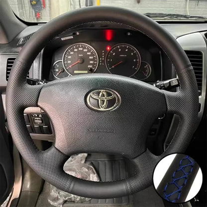 DIY Car Steering Wheel Cover Microfiber Leather For Toyota Land Cruiser Prado 120  4Runner Hilux Tuck's Performance