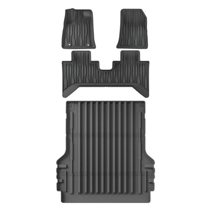 LUCKEASY for BYD SHARK 2024 2025 Car Floor Mats TPE Waterproof Foot Pad Auto Pickup Interior Accessories Cargo Liner Trunk Mat Tuck's Performance