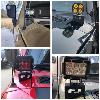 Toyota FJ Cruiser 2007-2016 Ditch Light Mount Brackets image 5