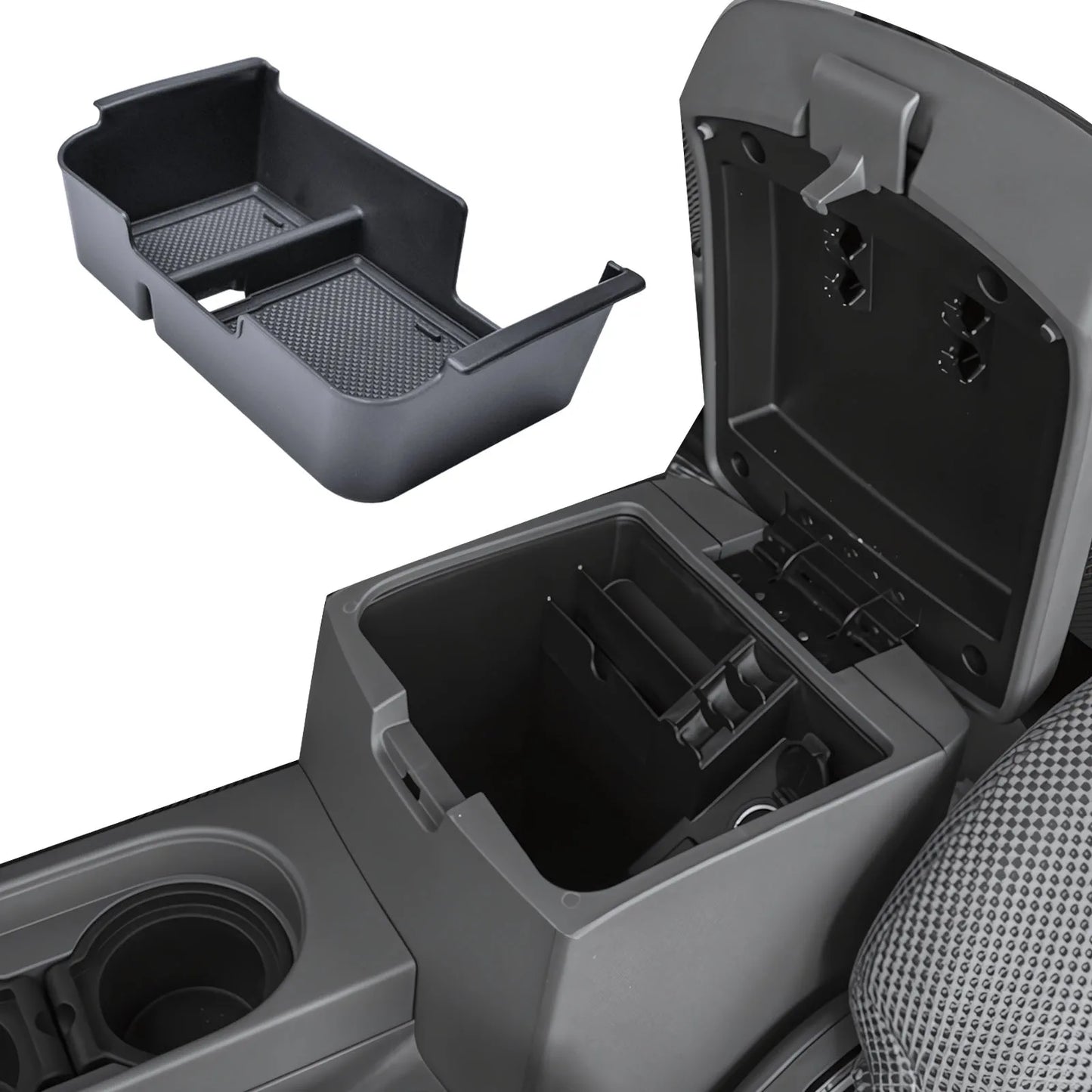 Center Console Organizer Tray for 2005-2021 Nissan Frontier Armrest Storage Box Center Console Interior Phone Holder Accessories Tuck's Performance