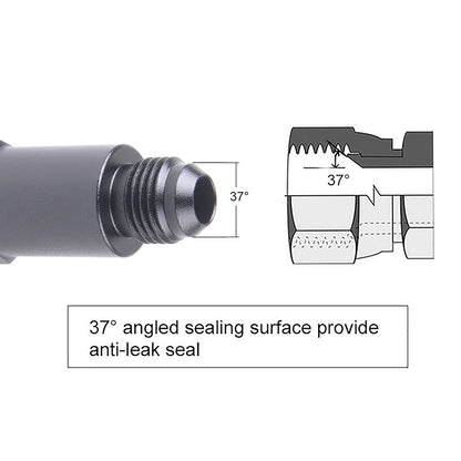 Inline Roll Over Check Valve 6AN Female to 6 AN Male Inline Fuel Cell Rollover Vent Valve Aluminum Adapter Fittings Tuck's Performance