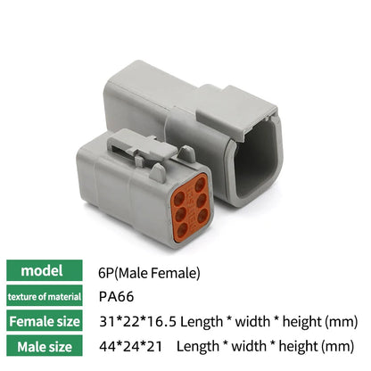 10/50/100 Sets Deutsch DTM/DT/DTP/DTF Automobile Connector Plug&Socket Male&Female Terminal DTM04-2/3/4/6/8/12 DTM06-2/3/4/6/8S Tuck's Performance