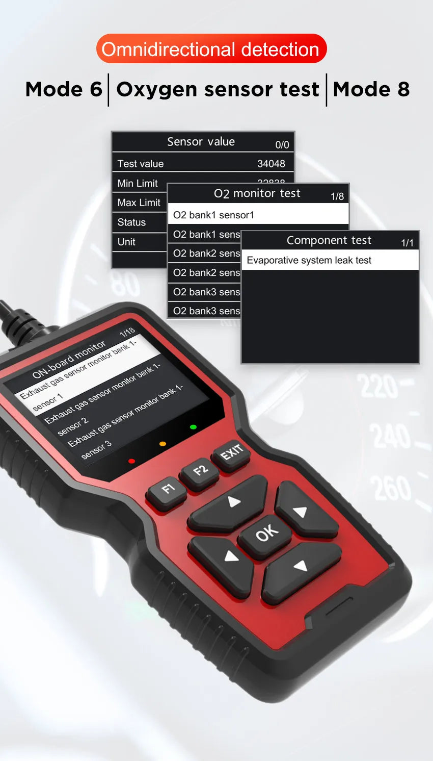 V519 OBD2 Diagnostic Scanner & Voltage Tester - product image 13