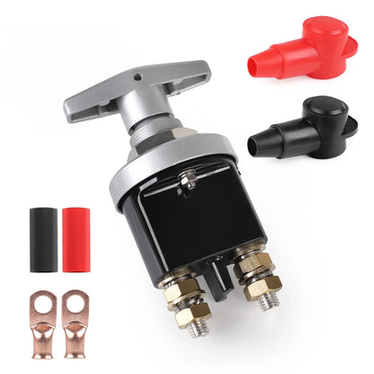 Battery Isolator Disconnector 1500A 12-48V Heavy Duty Battery Kill Mass Switch Kit Stud M10 For RV Camper Van Truck Boat Autos Tuck's Performance