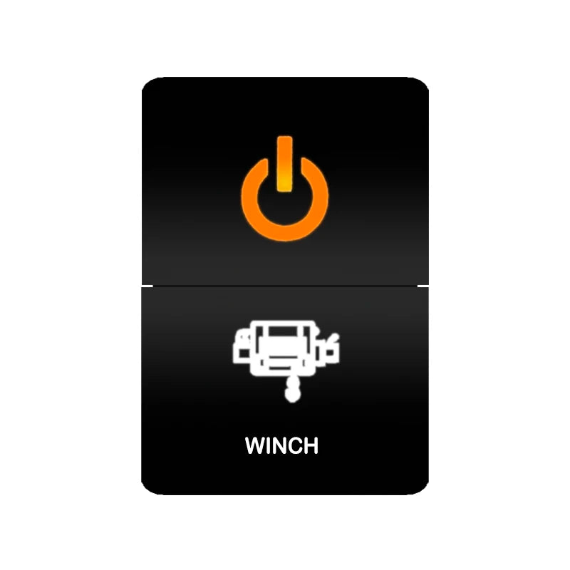 Aftermarket Dual LED Push Switch to suit Toyota Hilux, Prado & LandCruiser (22 x 33 mm Switch Blank) Tucks Performance