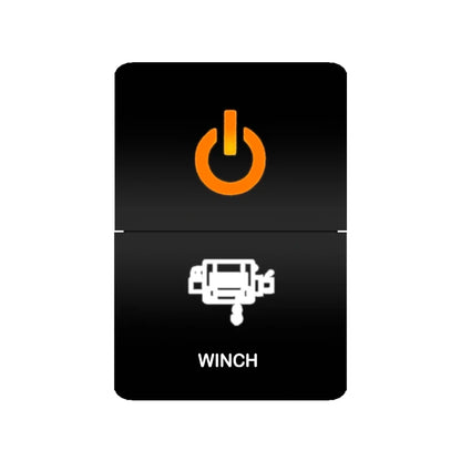Aftermarket Dual LED Push Switch to suit Toyota Hilux, Prado & LandCruiser (22 x 33 mm Switch Blank) Tucks Performance