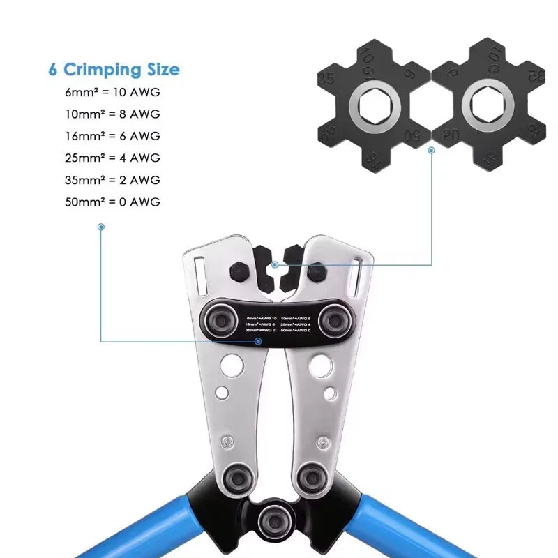 HX-50B Hex Cable Lug Crimping Tool 6-50mm² product view 2