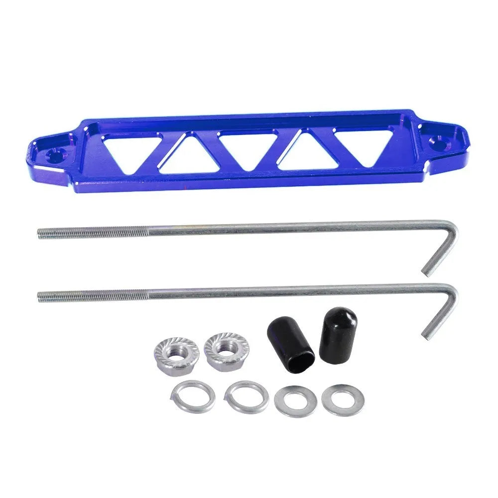 Universal Aluminum Auto Battery Tie Down Mount Holder Bracket Brace Bar For Honda Civic EK EG Group 21 22R 26R 27H 140R Tuck's Performance