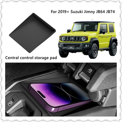 Car Center Console Storage Box Center Control Anti-Slip Storage Silicone Pad Suitable for Suzuki Jimny 2019+ JB64/JB74 Tuck's Performance