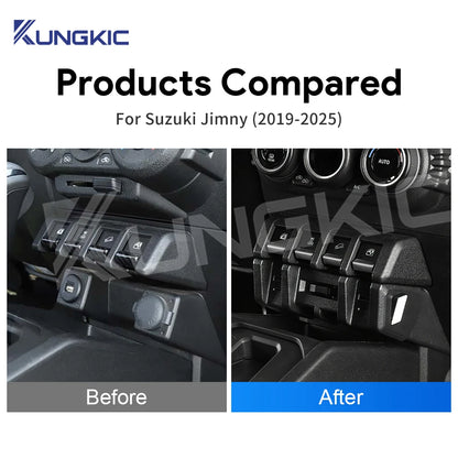 For Suzuki Jimny JB64 Sierra JB74W 2019-2025 Car Charger Power Dual USB Shunt Hub Type C Splitter With Cigarette To Adapter Tuck's Performance