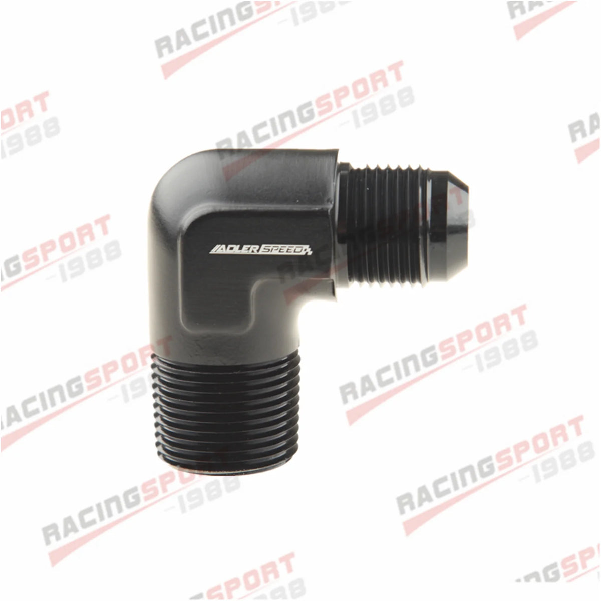AN3 AN4 AN6 AN8 AN10 AN12 Male Flare To 1/8" 1/4" 3/8" NPT Adapter 90 Degree Tube Hose Fitting Tuck's Performance