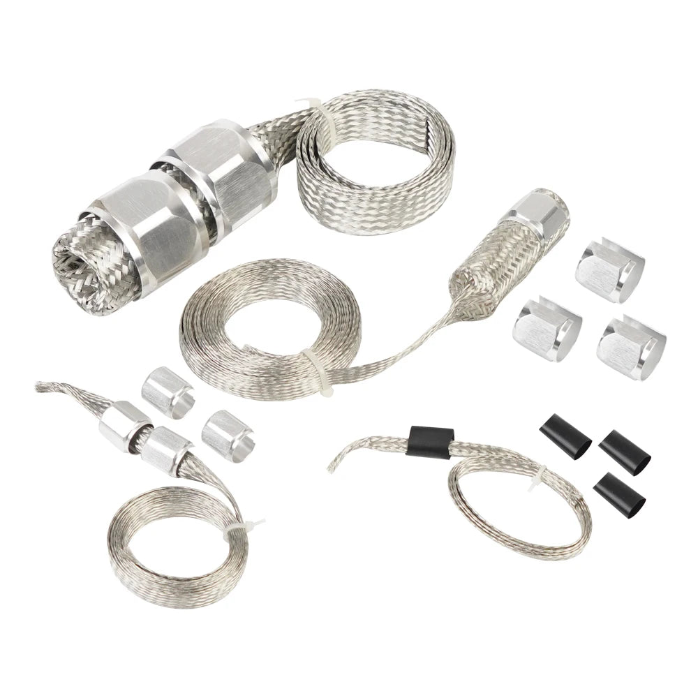 Universal Stainless Steel Braided Hose Kit Oil/Fuel/Vacuum/Radiator/Heater Engine Line Hose Sleeve Dress Up Kit Tuck's Performance