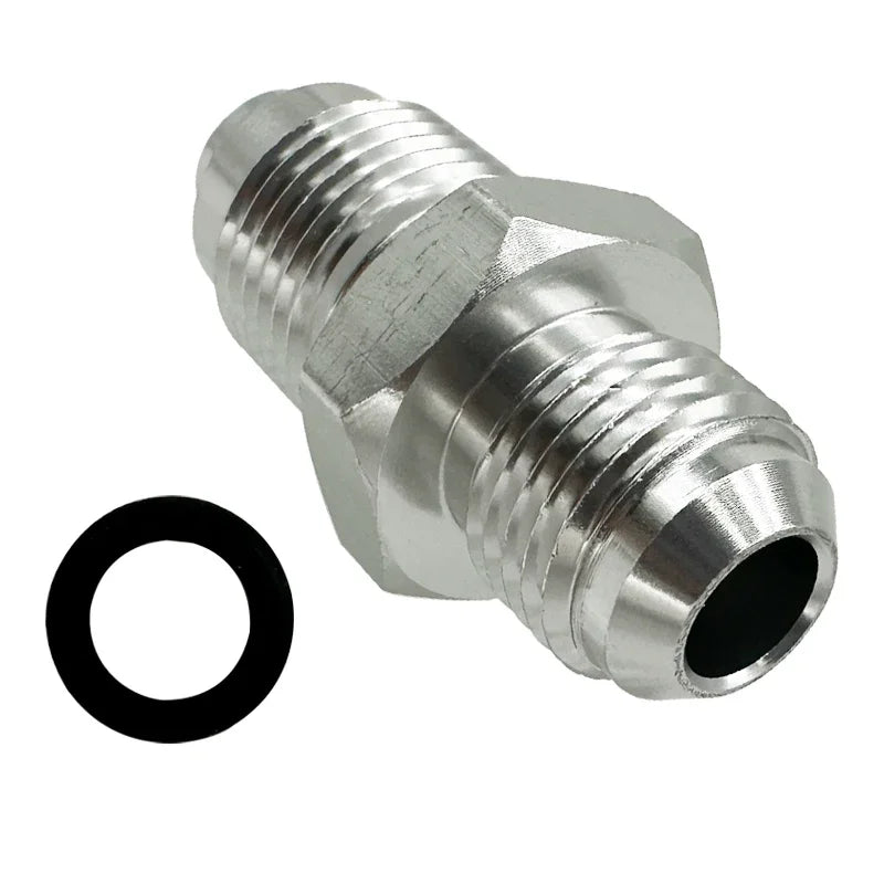 6AN Power Steering Fitting 16MM 1.5 and 18MM 1.5  Adapter Fitting With O-Ring For Hydro Boost Pump Rack Fuel Tank Turbocharger Tuck's Performance