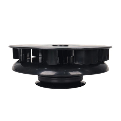 Wind-driven roof vent - black, side view