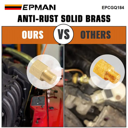 EPMAN Universal Brass Turbo Oil Feed Restrictor Fitting 1/8" NPT Male To Female 0.065" Restrictor EPCGQ184 Tuck's Performance