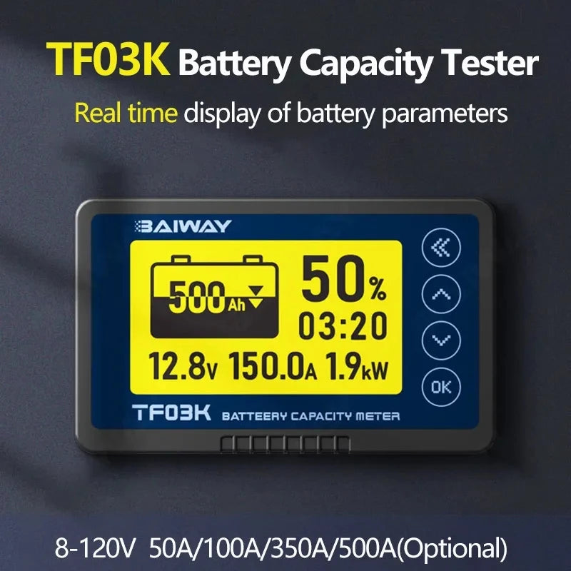DC 8V-120V Coulomb Counter Battery Capacity Monitor image 1