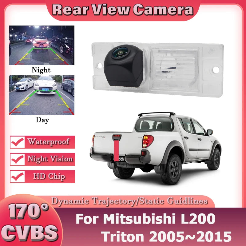 1080*720P HD CCD 170° Rear View Reverse Camera For Mitsubishi L200 Triton 2005 2006 2007 2008 2009 2010 2011 2012 2013 2014 2015 Tuck's Performance