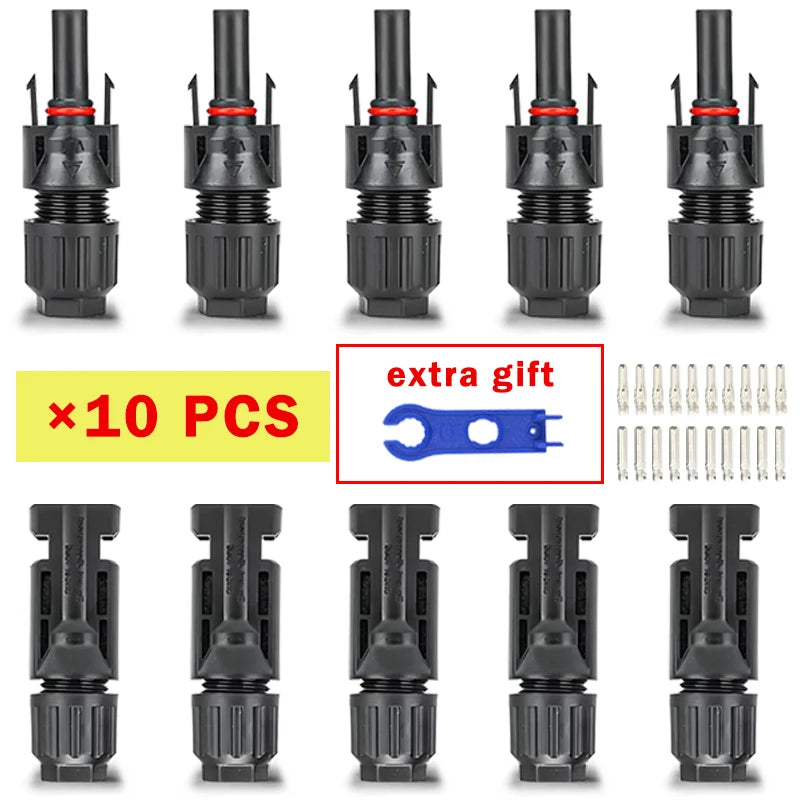 Solar Panel Connectors - 1000V 30A, 2.5 to 6mm² Tucks Performance