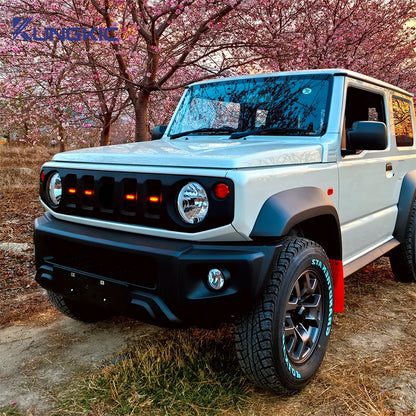 For Suzuki Jimny JB64 JB74 2019 2020 2021 2022 2023-2026 Car LED Front Grille Lights External Grille Lamps Decoration Light 12V Tuck's Performance