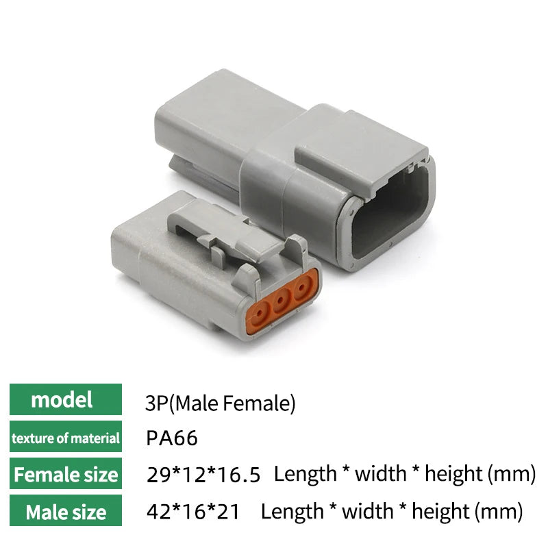 10/50/100 Sets Deutsch DTM/DT/DTP/DTF Automobile Connector Plug&Socket Male&Female Terminal DTM04-2/3/4/6/8/12 DTM06-2/3/4/6/8S Tuck's Performance