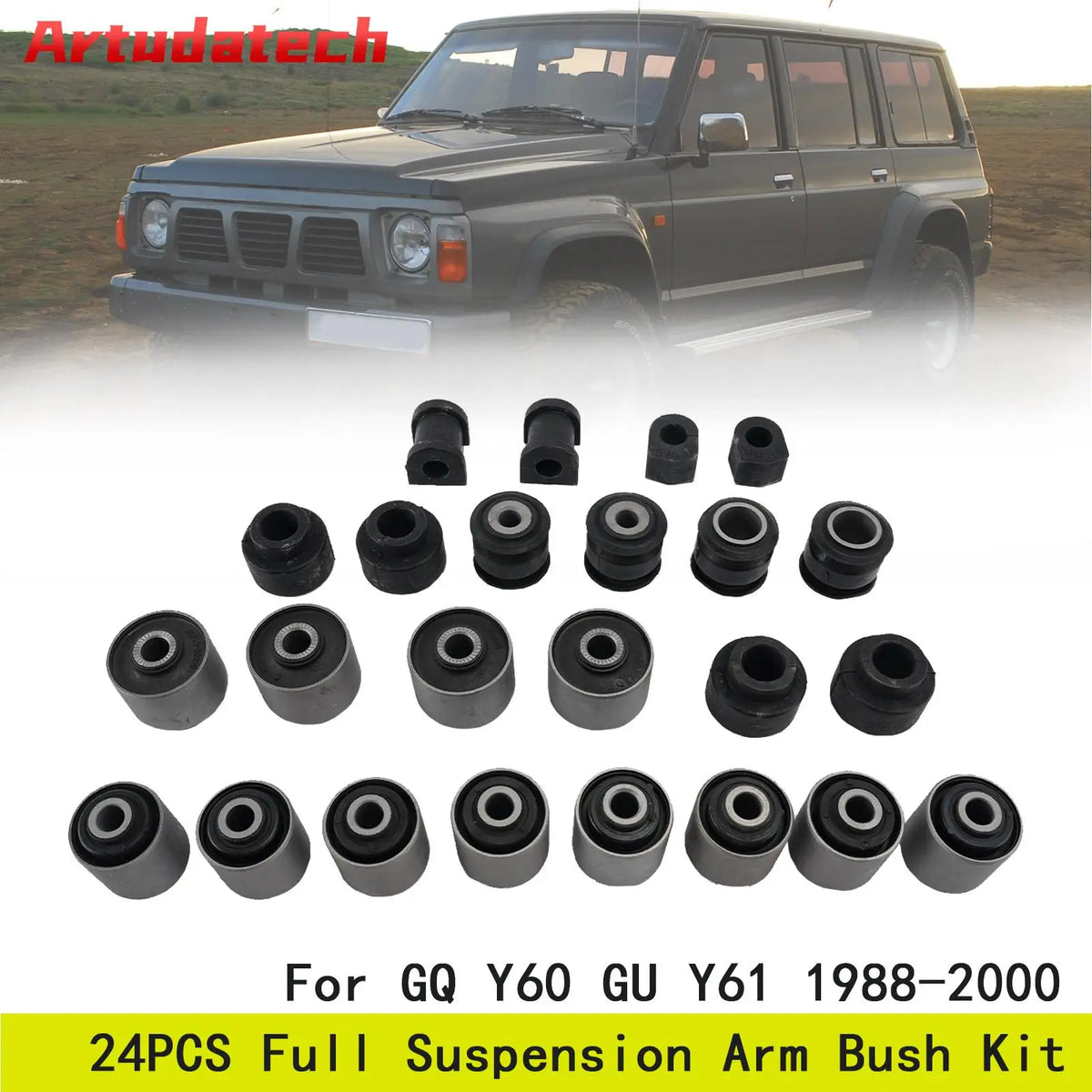 Patrol GQ GU 24 piece suspension bush kit