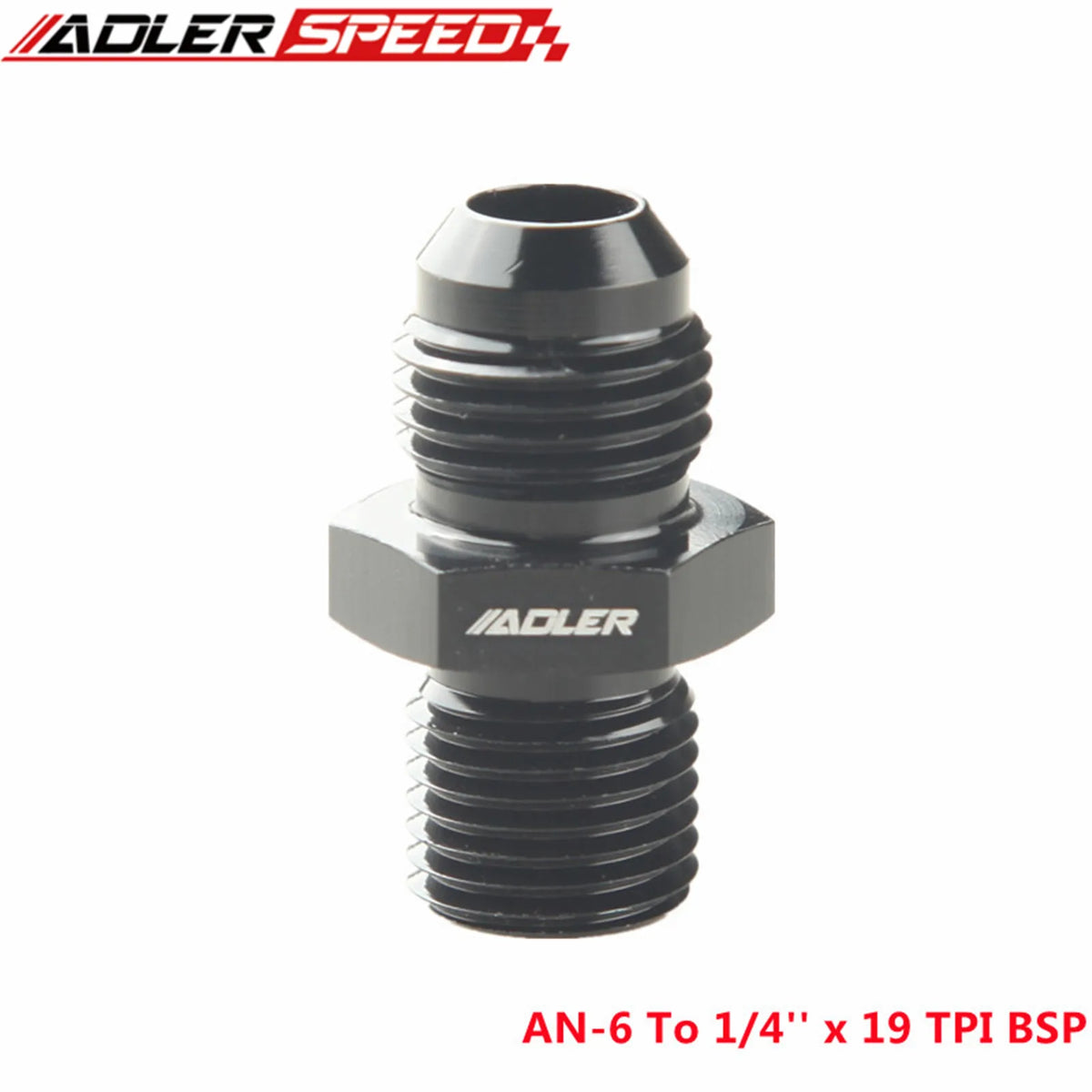 AN4 AN6 AN8 AN10 AN12 Male To 1/8" 1/4" 3/8" 1/2" 3/4" BSP BSPP Straight Adapter Tuck's Performance