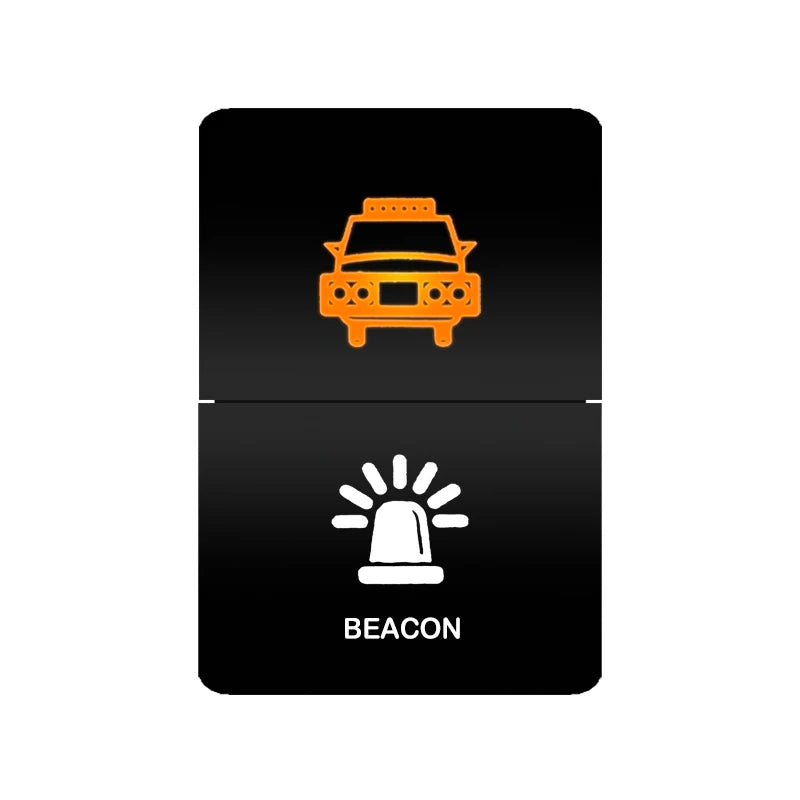 Dual push switch beacon