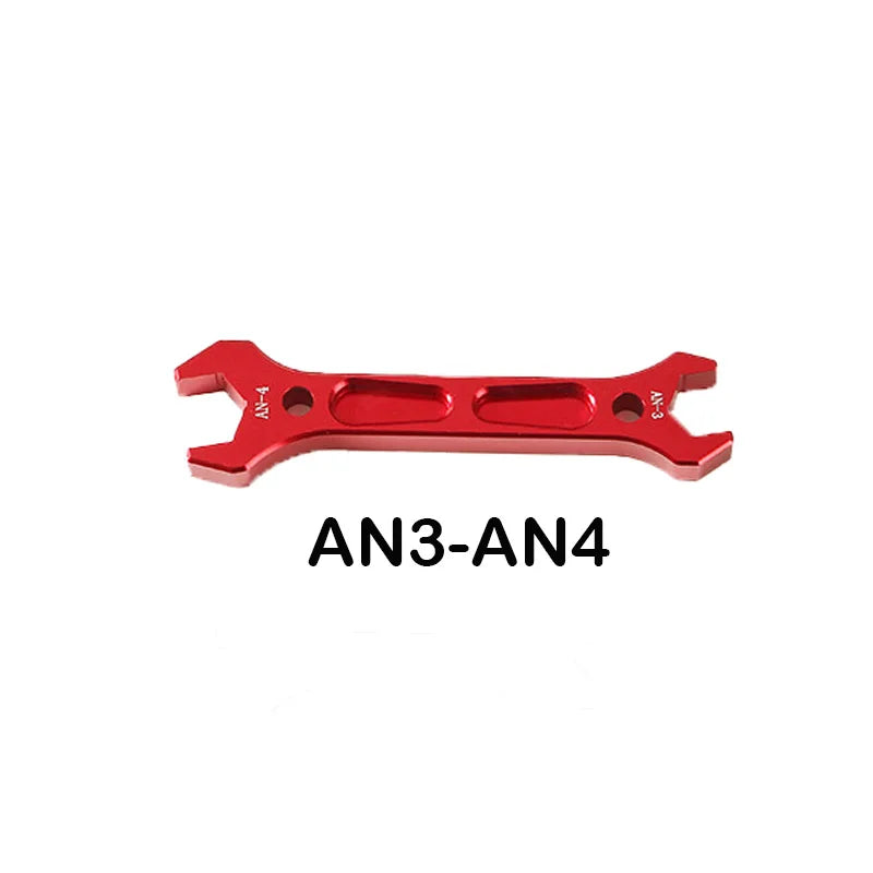 AN3 AN4 AN6 AN8 AN10 AN12 Double Ended Fitting AN Aluminum Wrench Hose Fitting Tool Socket Wrench Spanner Tool Kit Tuck's Performance