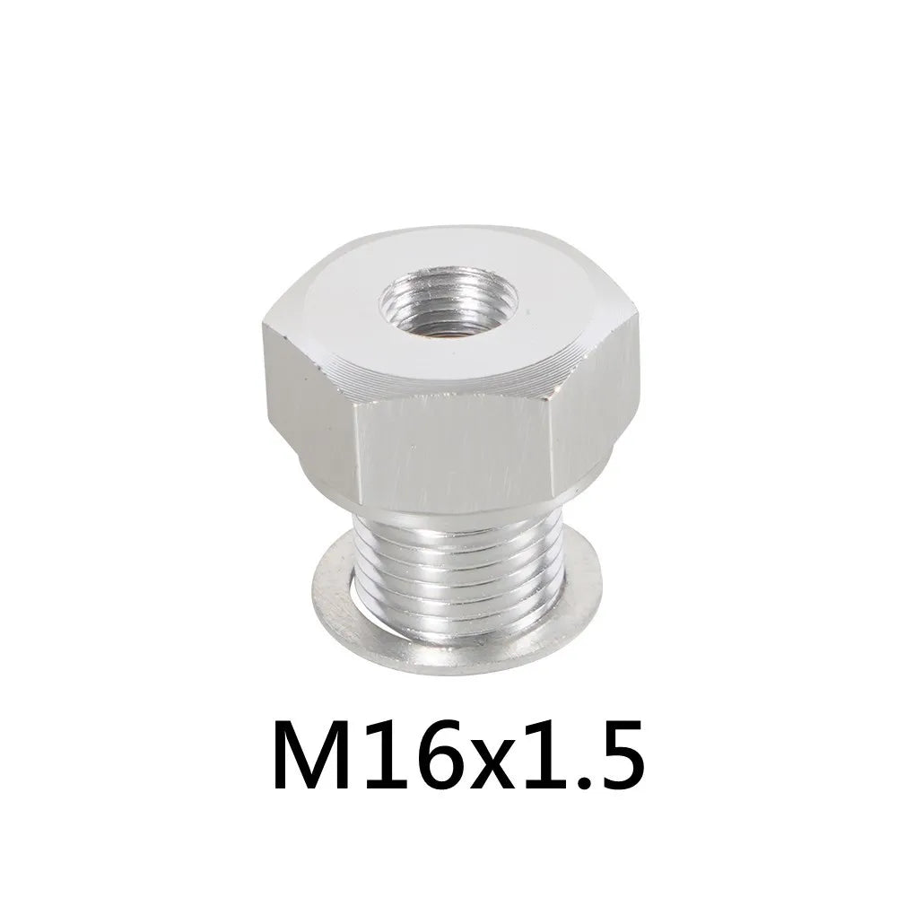 LS Engine Swap Male M16x1.5 or  M12x1.5 Female 1/8 NPT Aluminum Oil Pressure Sensor Adapter Connector With Gasket Silver Tuck's Performance