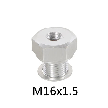 LS Engine Swap Male M16x1.5 or  M12x1.5 Female 1/8 NPT Aluminum Oil Pressure Sensor Adapter Connector With Gasket Silver Tuck's Performance