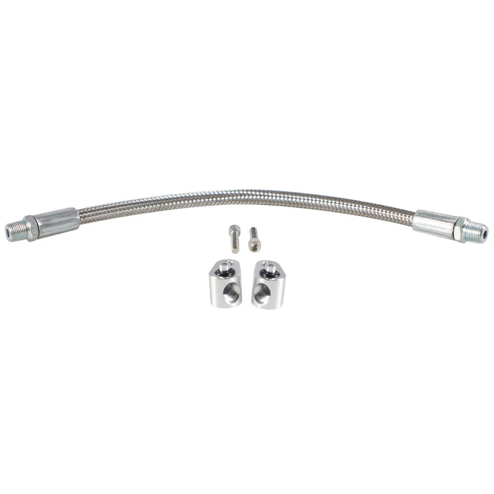 LS Engine 3-Bolt DBC DBW Gen 3 Throttle Body Bypass Steel Braided Hose Kit Coolant Crossover Steam Tube LSX LS1 LM7 LR4 LQ4 LS6 Tuck's Performance