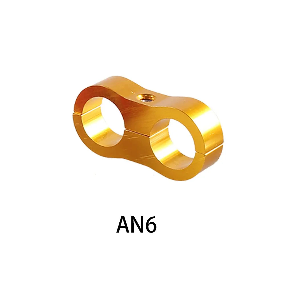 Universal AN4 AN6 AN8 AN10 Billet Oil Fuel Water Hose Tube Seprator Divider Clamp aluminum line separator Kit Tuck's Performance