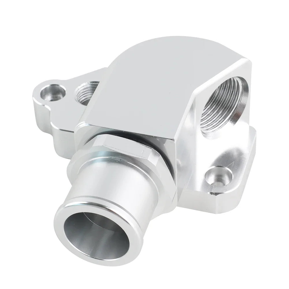 Aluminum K Series Silver Upper Coolant Housing W/ Filler & 1.25" Hose Fitting For Honda K20A/2/3 K20Z1/K24A1 Tuck's Performance