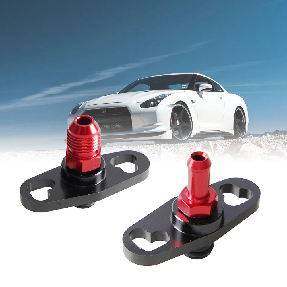 Car Fuel Rail Pressure Regulator Adapter Kit Set Fuel Rail Adapter Replacement Accessories For Toyota Nissan Aluminium Alloy Tuck's Performance