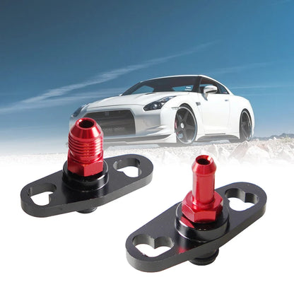 Car Fuel Rail Pressure Regulator Adapter Kit Set Fuel Rail Adapter Replacement Accessories For Toyota Nissan Aluminium Alloy Tuck's Performance