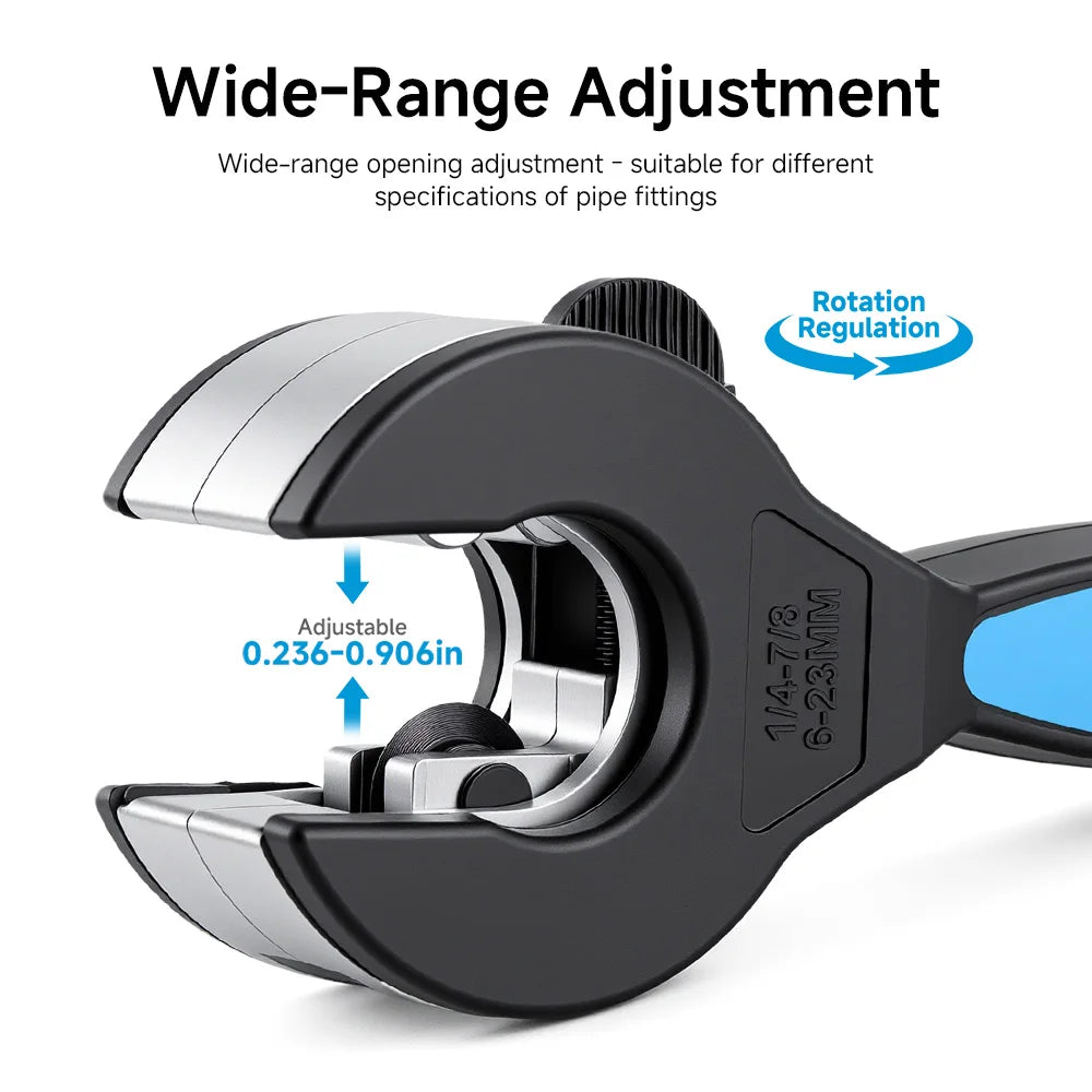 Professional Ratcheting Pipe Cutter 6-23mm Universal for Stainless Steel Copper Aluminium Tube Hose Tubing Hand Cutting Scissors Tuck's Performance