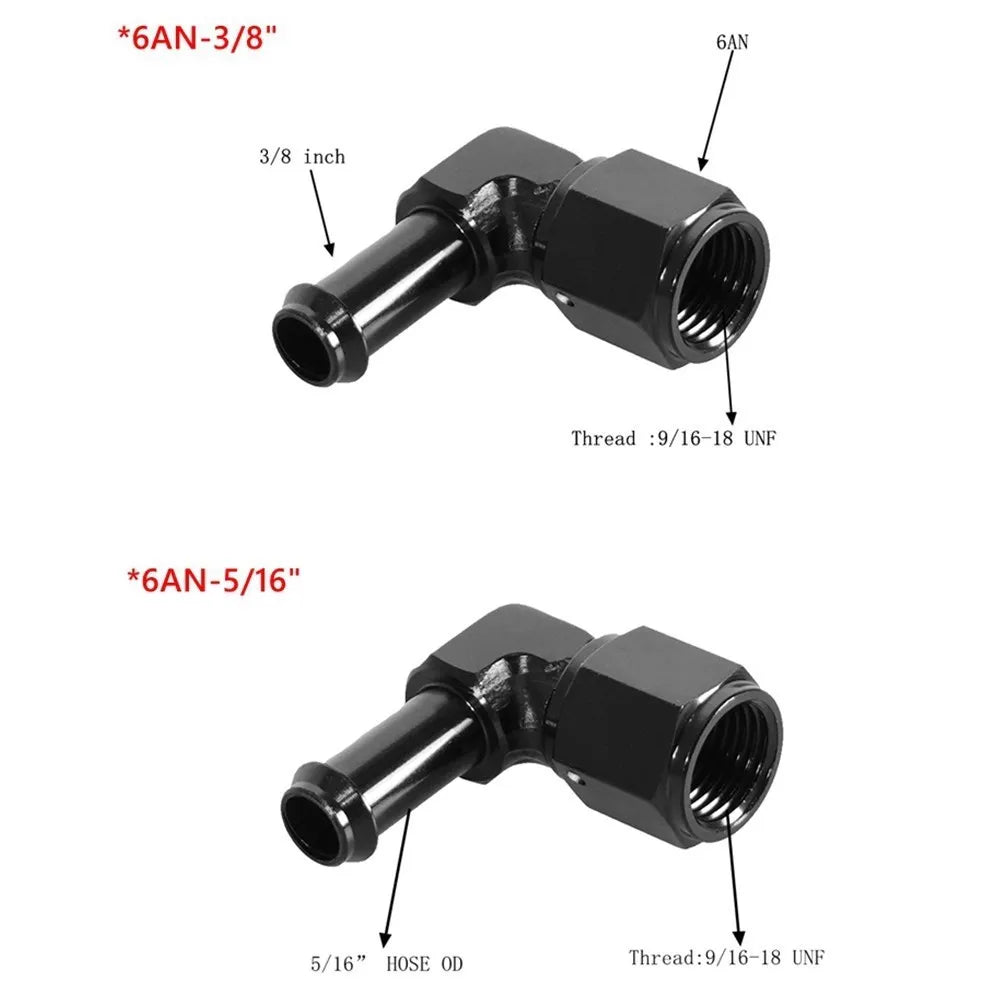 1PC Aluminum 6AN 8AN Male To 3/8" 5/16" Quick Disconnect Male Push On EFI Fitting Adapter Quick Connect Tuck's Performance