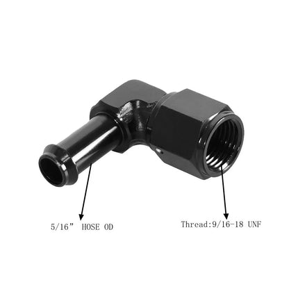 1PC Aluminum 6AN 8AN Male To 3/8" 5/16" Quick Disconnect Male Push On EFI Fitting Adapter Quick Connect Tuck's Performance
