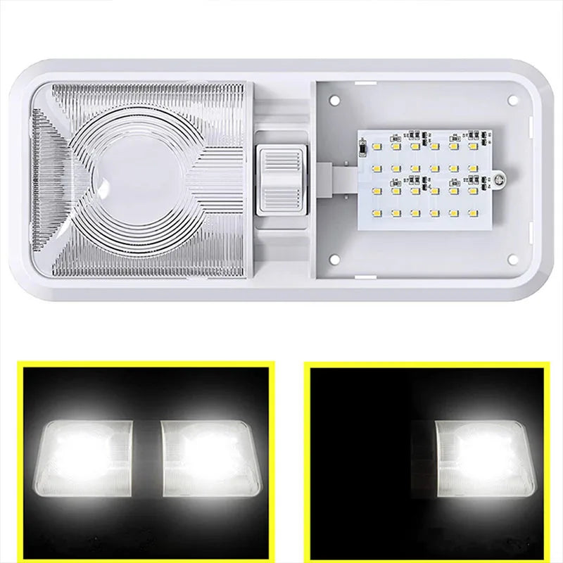 12V/24V LED dome light - LED board and light output
