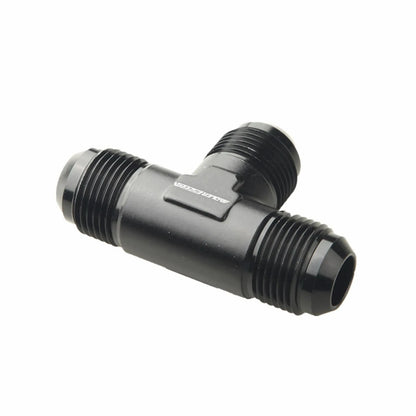 Universal AN3/4/6/8/10/12 Aluminum Alloy AN Male Thread Flare Tee Union T Pipe Fuel Hose Fitting Adapter Black/Blue Tuck's Performance