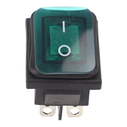 Power Switch Switch Rocker Switch Waterproof Green KCD4 LED Waterproof Rocker With Light 12V/24V/220V Auto Parts Tuck's Performance