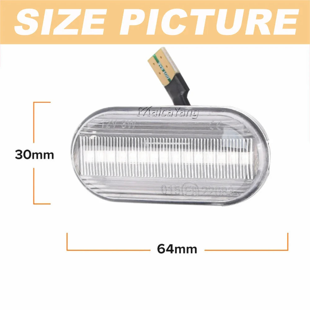 Car Dynamic Side Marker LED Turn Signal Light For Nissan Cube Z11 Tiida C11 Note E11 NE11 Micra K12 NP300 Navara D40 Qashqai J10 Tuck's Performance