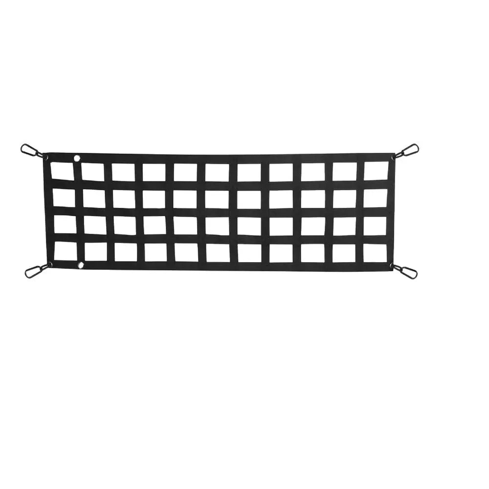 Black Heavy Duty Cargo Net PVC Webbing Truck Pickup Net SUV Van Cargo Safetyweb Control Net For Tailgate Car Modification Parts Tuck's Performance