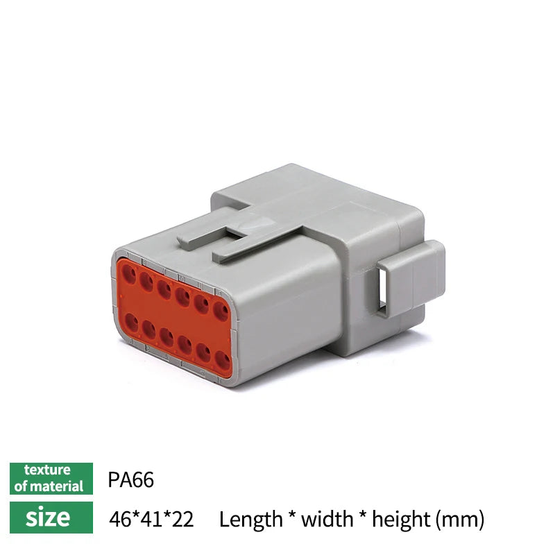 10/50/100 Sets Deutsch DTM/DT/DTP/DTF Automobile Connector Plug&Socket Male&Female Terminal DTM04-2/3/4/6/8/12 DTM06-2/3/4/6/8S Tuck's Performance