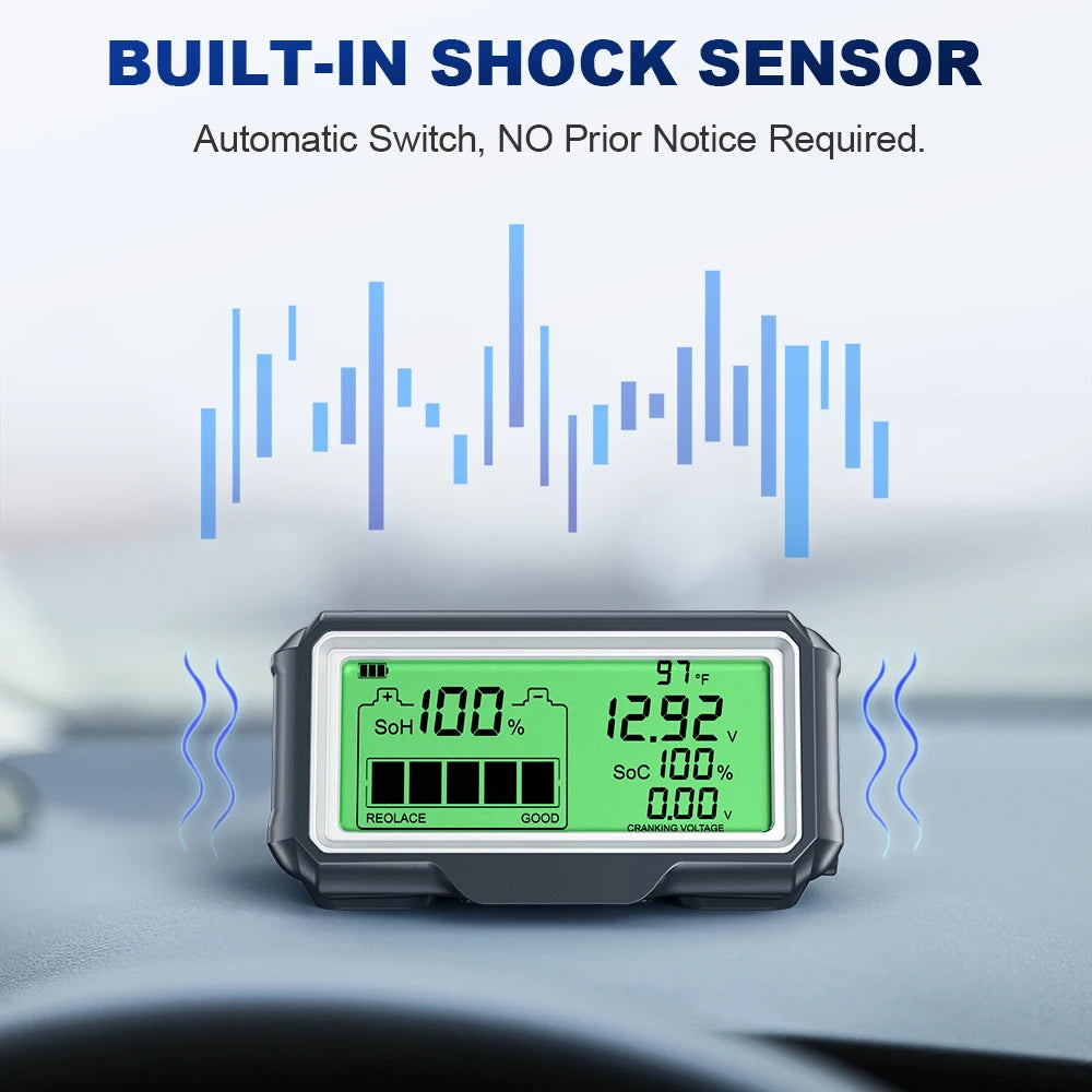 ANCEL BM200 PRO Battery Tester 12V LED Monitor Display Professional Battery Health SOH SOC Tester Analyzer Charging Tester Tool Tuck's Performance