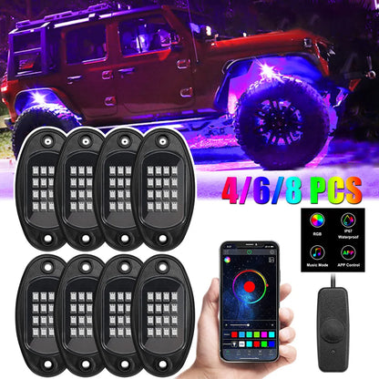 Bluetooth RGB LED Rock Light Kit product image 1