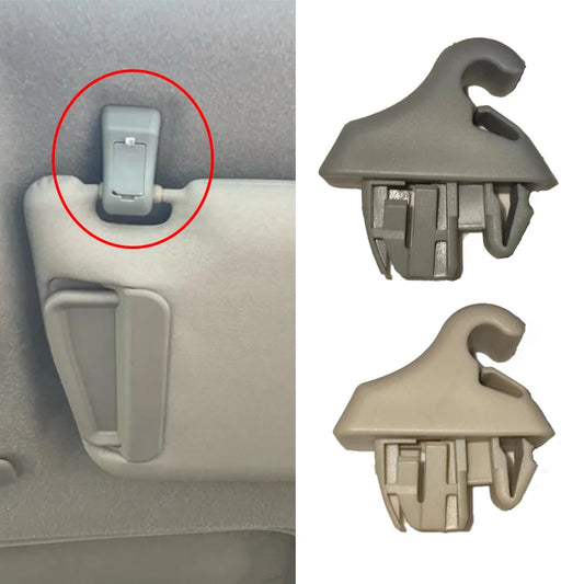 Pajero sun visor clip bracket pair