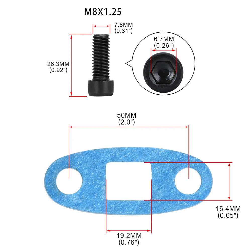 PQY - Turbo Oil Return/Drain Flange Adapter AN10 for TOYOTA LEXUS 1JZ 2JZ GTE PQY-OFG35 Tuck's Performance