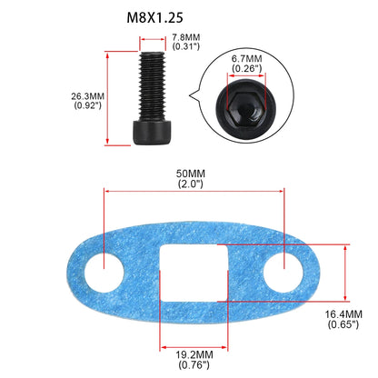PQY - Turbo Oil Return/Drain Flange Adapter AN10 for TOYOTA LEXUS 1JZ 2JZ GTE PQY-OFG35 Tuck's Performance
